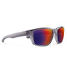 Suncloud Eyewear Mayor Polarized Sunglasses color Transparent Gray - Polarized Plasma Mirror