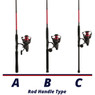 Penn Fierce IV Live Liner Spinning Combo handle comparison chart 
