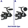 Penn Pursuit V Spinning Reel handle comparison chart 