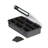 Plano StowAway Deep Tackle Box model 3600 opened at an angle with included dividers