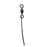 Eagle Claw Lazer Sharp Steel Leader with Coastlock Snap closeup of swivel