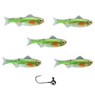 Head Hunter Keystone Minnow Soft Bait color Emerald Shiner all included baits and included jig head