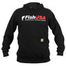 FishUSA Carhartt Black Widow Hoodie front