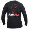FishUSA Black Widow Long Sleeve T-Shirt back