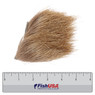 Wapsi Elk Body Hair color Bleached above a 6 inch FishUSA ruler