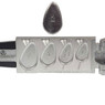 Do-It No Roll Sinker Mold for sizes 1, 1 1/2, 2, & 3 oz. sinker is for display purposes only