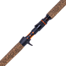 Whisker Seeker GFX V2 Casting Rod color Blaze Orange close up of reel seat