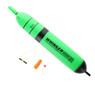 Whisker Seeker Unweighted LED EVA Float color Green-Black with included slip knot stop, beads and color tip