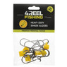 4REEL Heavy Duty Sinker Slides color Yellow in package