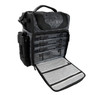 FishLab Large Roller Tackle Bag tackle box storage compartment open with tackle boxes