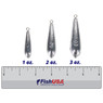 FishUSA Tear Drop Sinkers in all sizes (1 oz., 2 oz., 3 oz.) above a 6 inch FishUSA Ruler