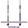 Shimano Trevala PX Spinning Rod Handle Chart showing the two different handles