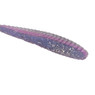 Berkley Lab Series Flat Worm color Prism shad up close showing the texture of the bait