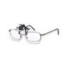 Carson Clip-N-Flip Magnifier in use, glasses not included