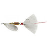 Mepps Dressed Aglia Spinner Silver Blade with White Tail