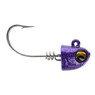 No Live Bait Needed Jig Heads - Size 8/0 color Purple Haze