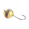 Fish Daddy Dirty Bomb Live Wire Gold Jig color Blinking Red on its side
