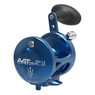 Avet MXL G2 Lever Drag Conventional Reel color Blue right handed without Glide Plate back view