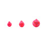 Worden's Lil Corky Floats size comparisons of 8, 10, and 12 in Pink Fluorescent