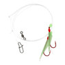 Eagle Claw Perch Fly Rig color Chartreuse Glow Wing - Red Head