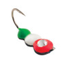 Clam Half Ant Drop Jig color Red-White-Green