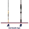 Daiwa Ardito-TR Travel Spinning Rod handle comparison chart