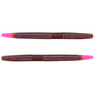 Yamamoto Original Senko Worms color Cinnamon Brown w/ Large Black/Purple Flake (Pink Tip)