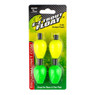 Leland's Lures E-Z Trout Floats 4-pack with Yellow and Green floats in package