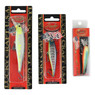 Lucky Craft Pointer Jerkbait color MS Crack (size 100), Bone Pro Blue (size 78) and Brooke Trout (size 65)