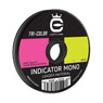 Cortland Indicator Mono Leader Material Tri-Color - Chartreuse-Black-Pink