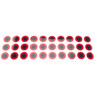 WTP Replacement Lure Eyes color Red Prism