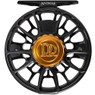 Ross Reels Animas Fly Reel in Matte Black showing Colorado mountain silhouette