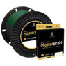 Cortland Master Braid Line Moss Green next to a smaller single use spool box