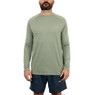 AFTCO Men's Samurai 2 Long Sleeve Performance Shirt Color Olive Heather Front View on Model