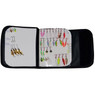 Lakewood Lure Wallet open flat with fishing lures attached to foam (display lures not included)