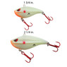 PK Lures Ridge Rattl'r Crankbait Size Comparison between Casper Glow color 1 3/4 and 2 1/4 inch models