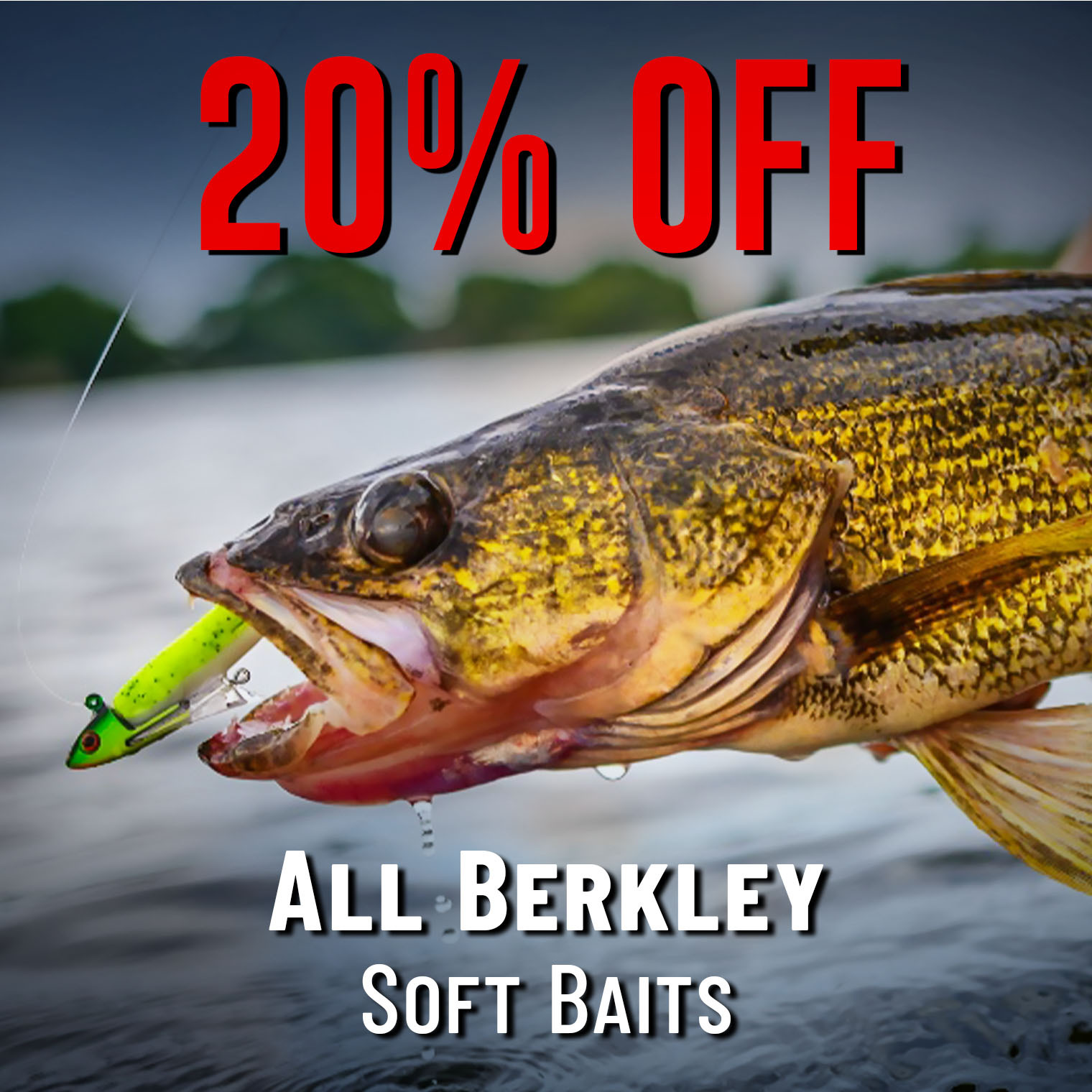 20% All Berkeley Soft Baits
