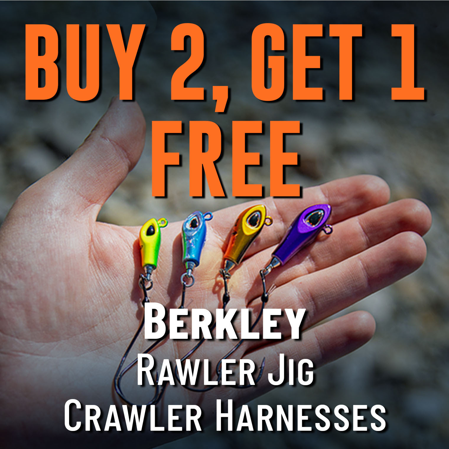Buy 2, Get 1 Free Berkley Rawler Jig Crawler Harnesses