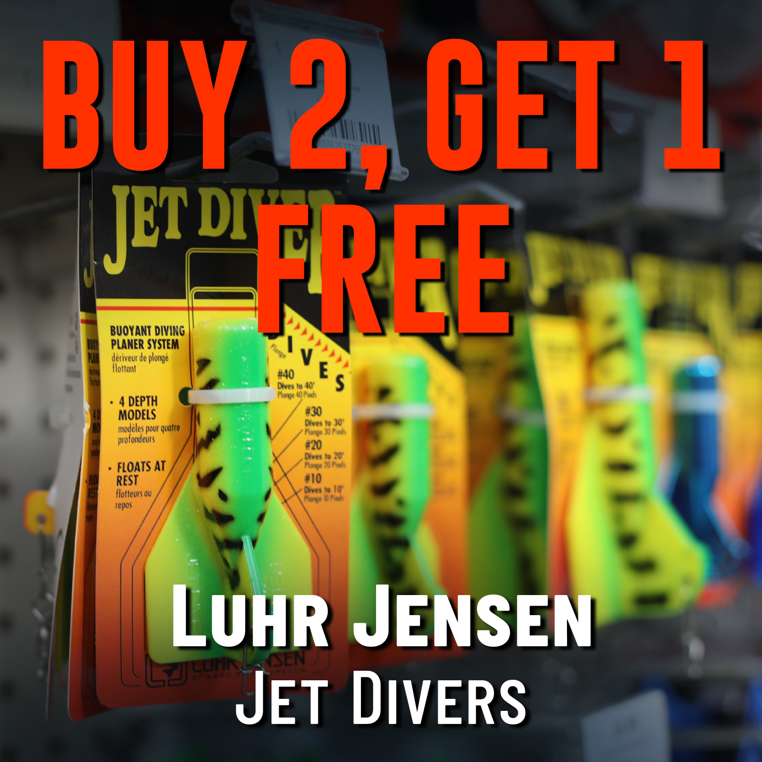 Buy 2, Get 1 Free Luhr Jensen Jet Divers