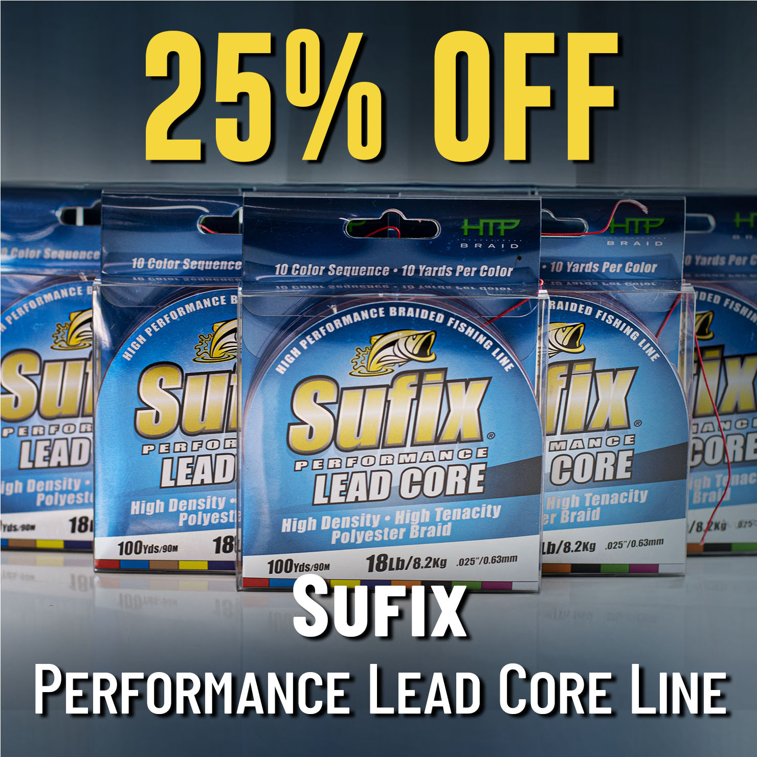 25% Off Sufix Performance Lead Core Line