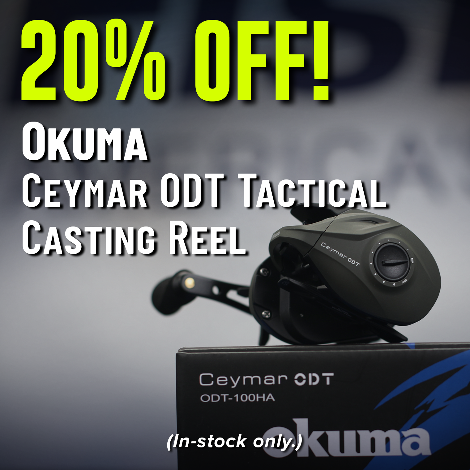 20% Off! Okuma Ceymar ODT Tactical Casting Reel (In-stock only.)