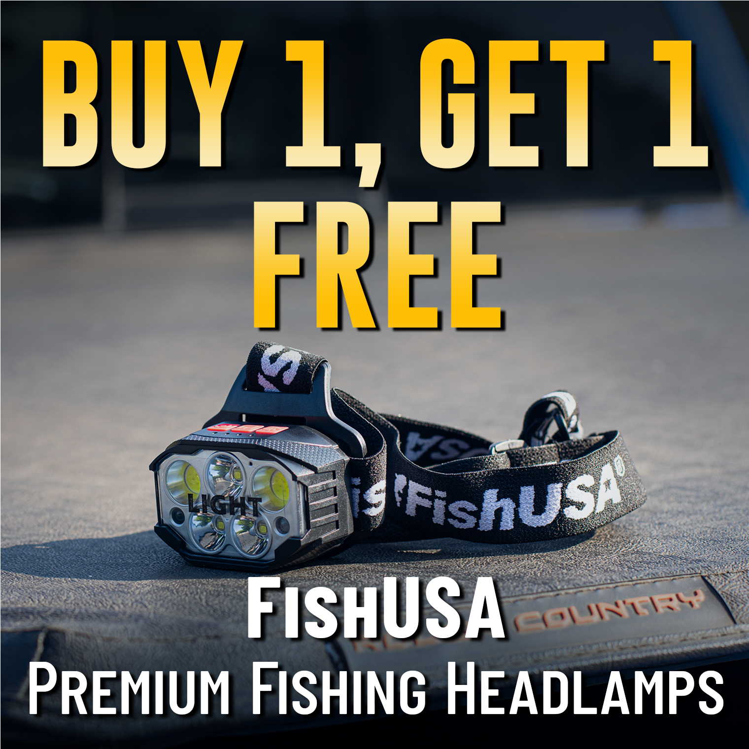 Buy 1, Get 1 Free  FishUSA Premium Fishing Headlamps