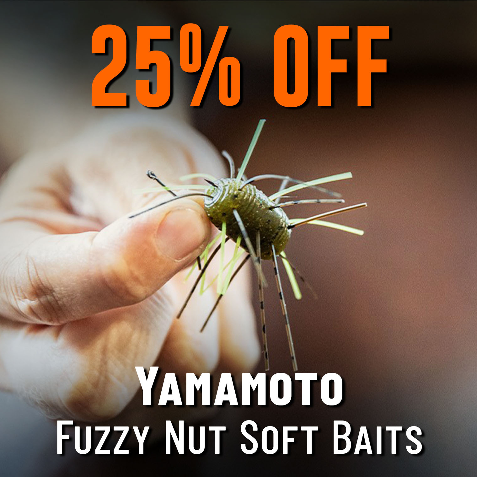 25% Off Yamamoto Fuzzy Nut Soft Baits