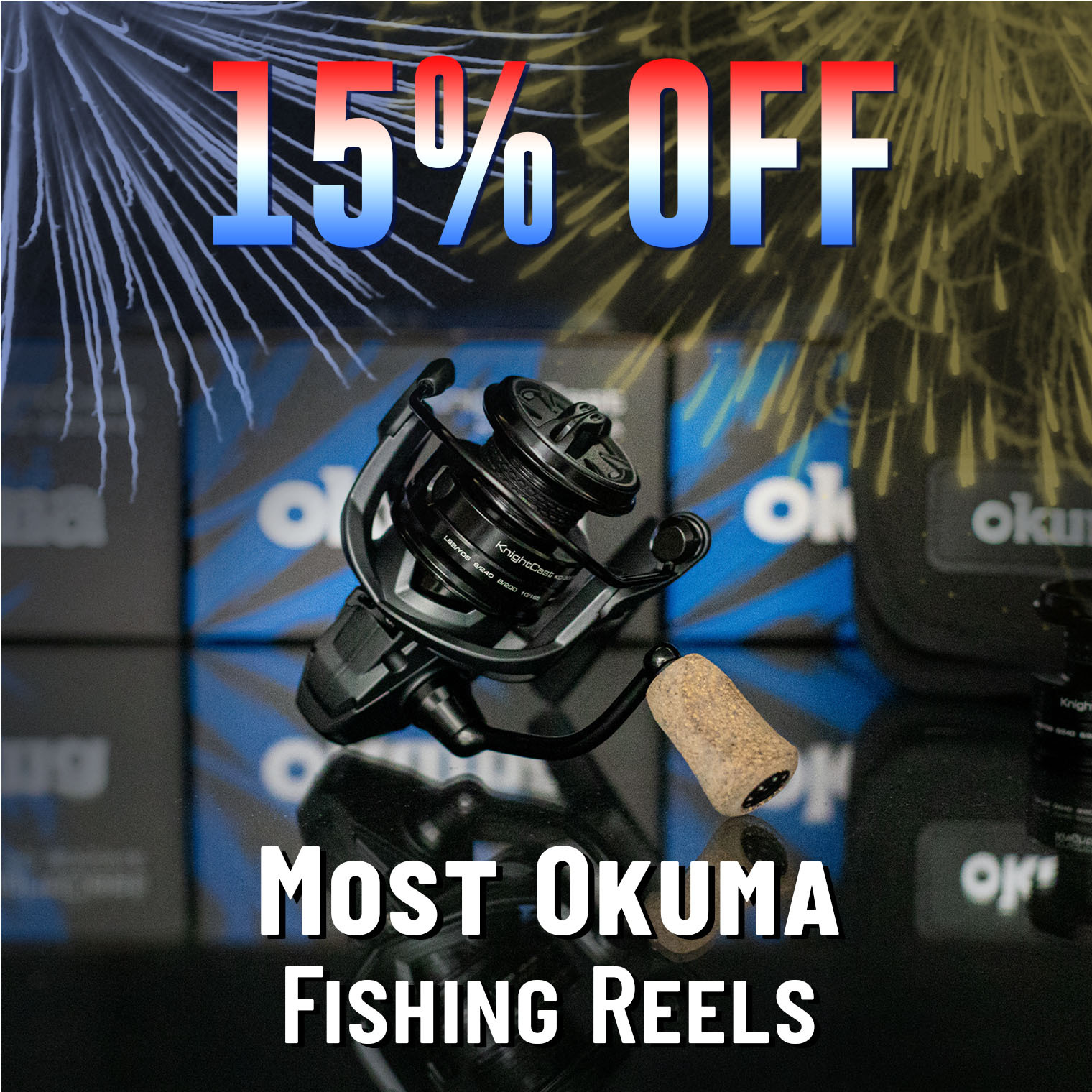 15% Off Most Okuma Fishing Reels