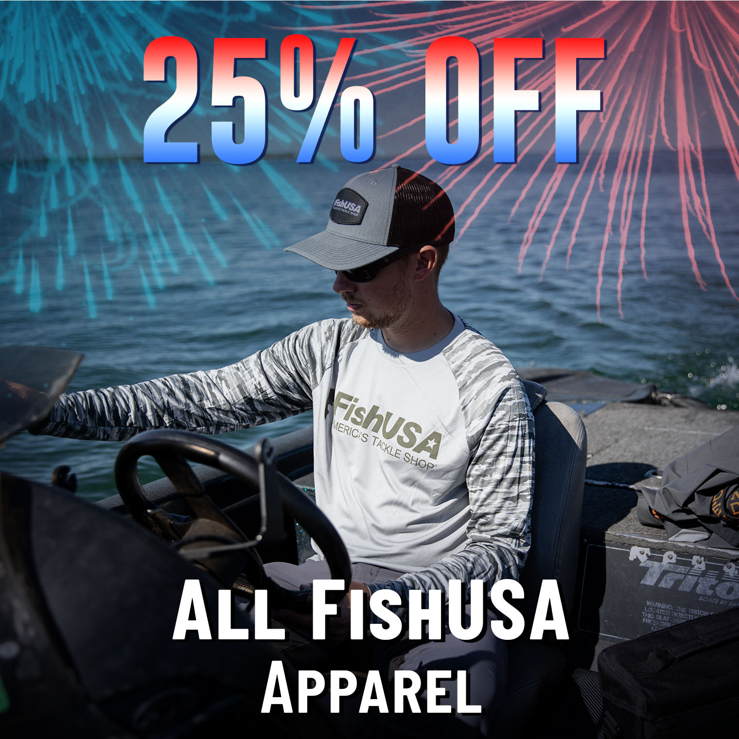 25% Off All FishUSA Apparel
