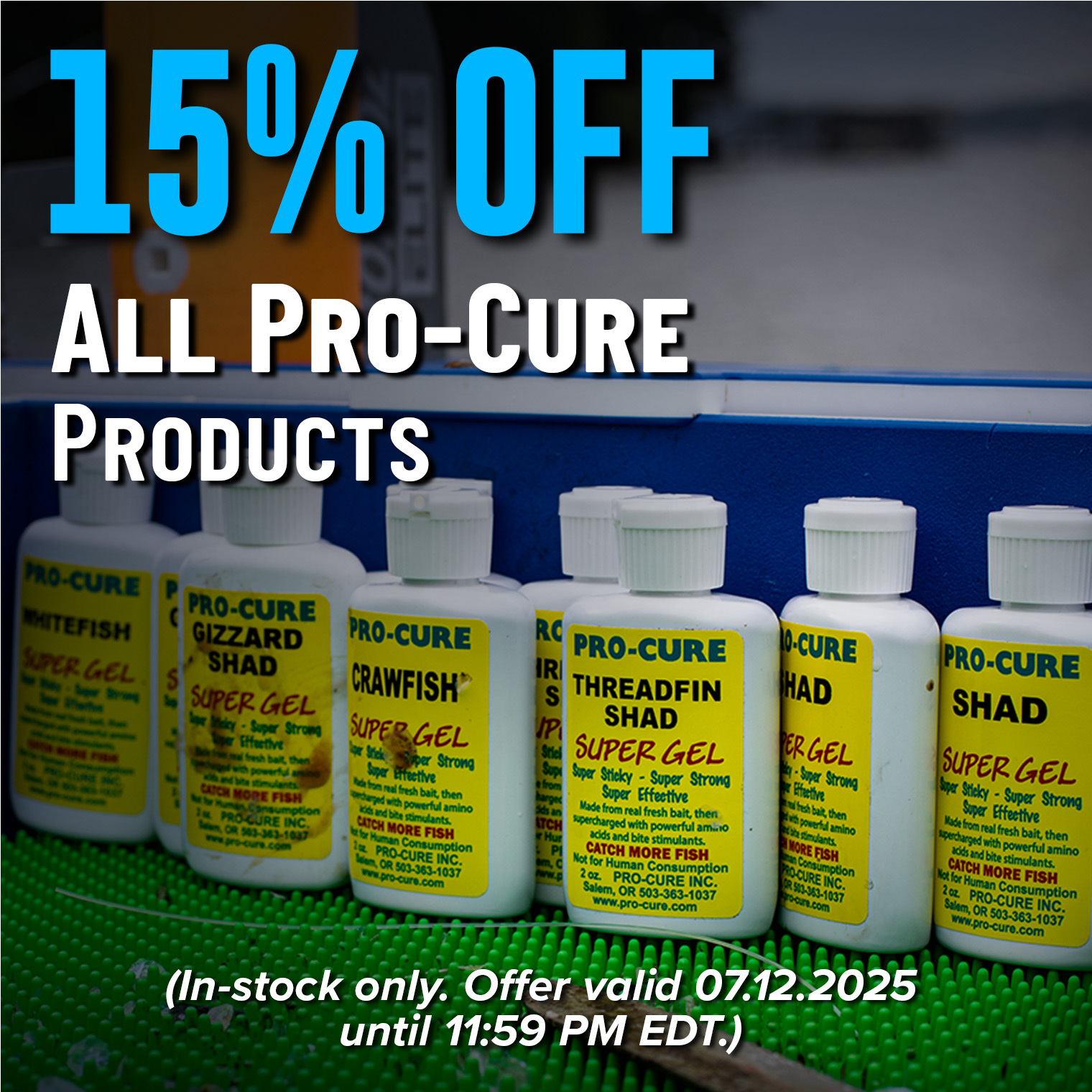 15% Off All Pro-Cure Products Shop Now (In-stock only. Offer valid 07.12.2025 until 11:59 PM EDT.)