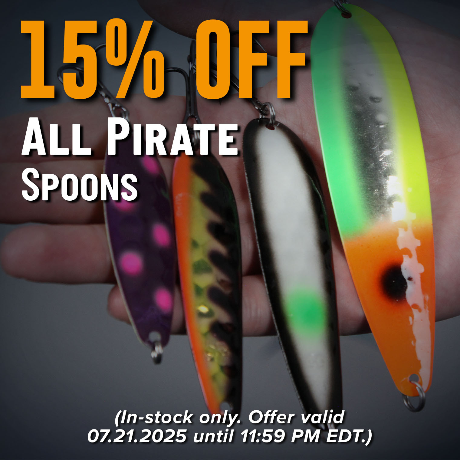 15% Off All Pirate Spoons Shop Now (In-stock only. Offer valid 07.21.2025 until 11:59 PM EDT.)