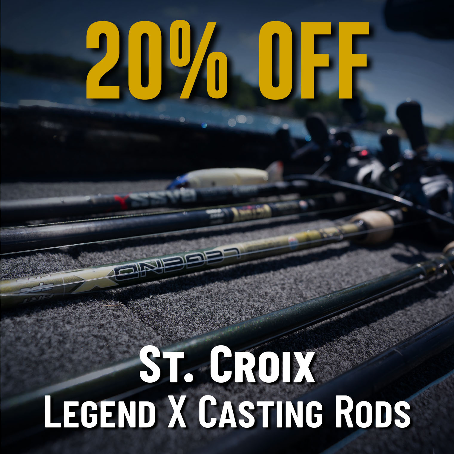 20% Off St. Croix Legend X Casting Rods