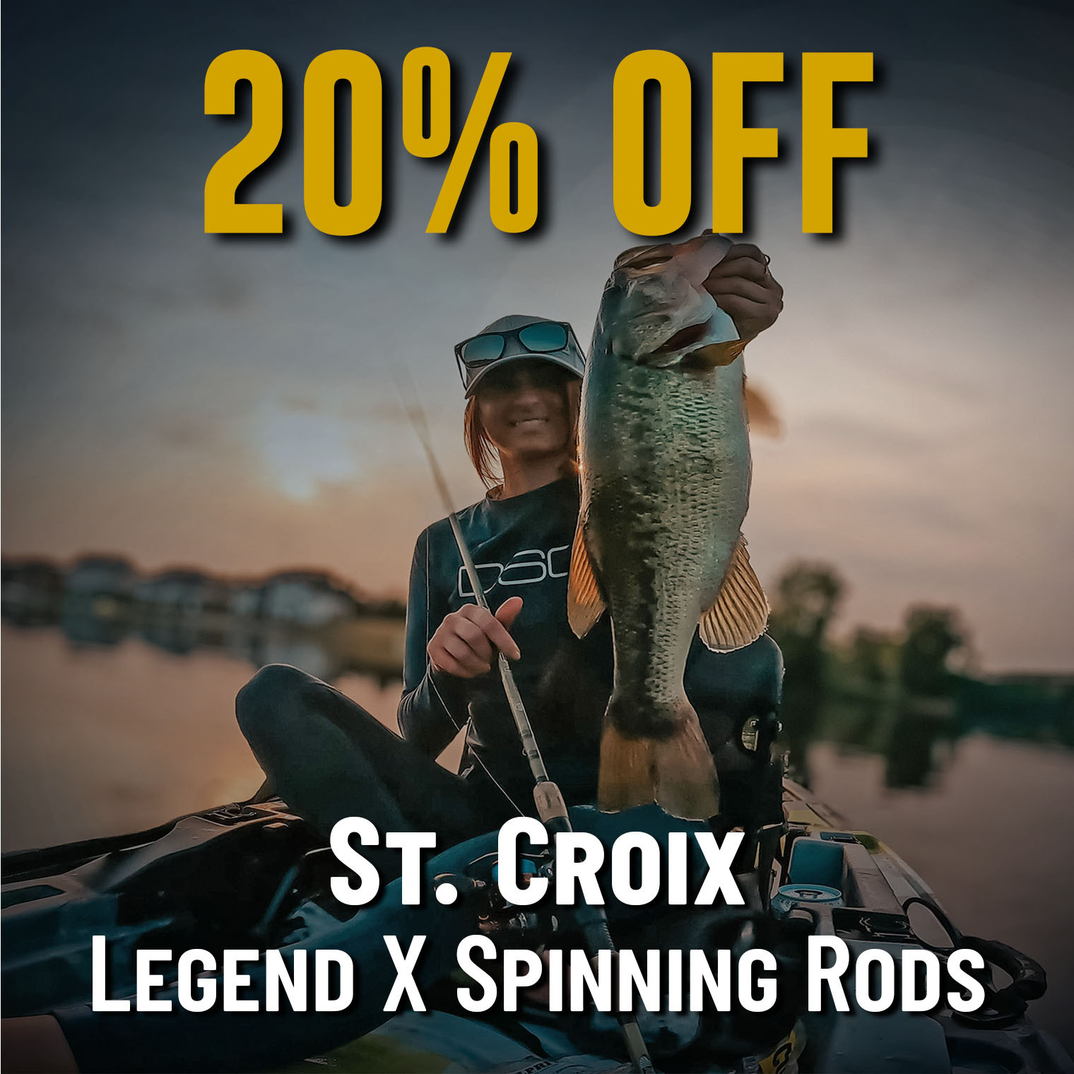 20% Off St. Croix Legend X Spinning Rods