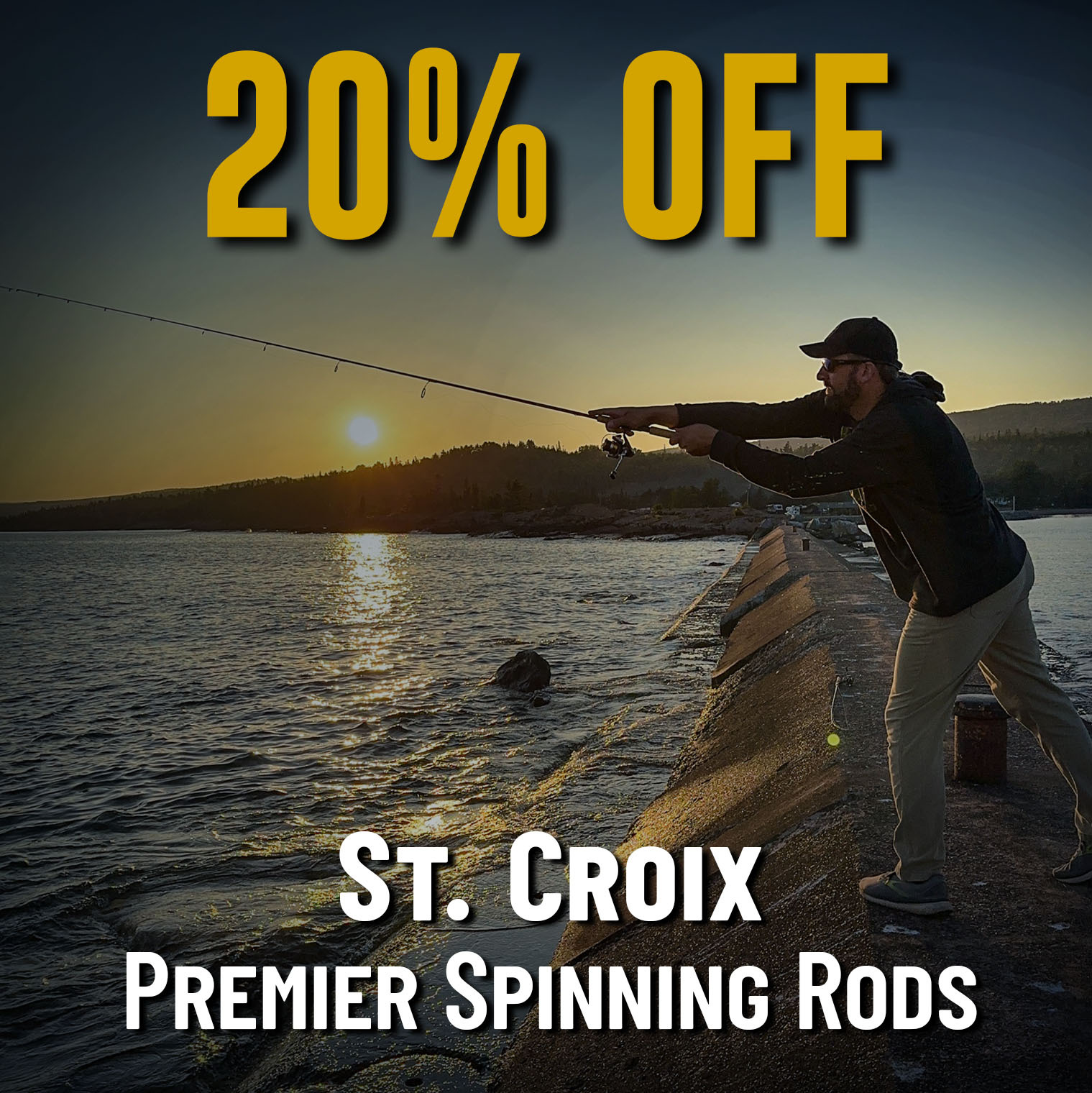 20% Off St. Croix Premier Spinning Rods